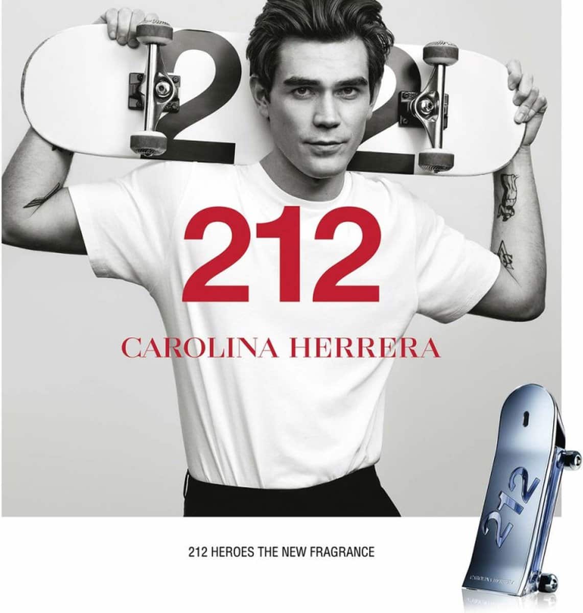 Carolina Herrera 212 Men Heroes EDT - Luxe Geur 90ml - Productfoto 2