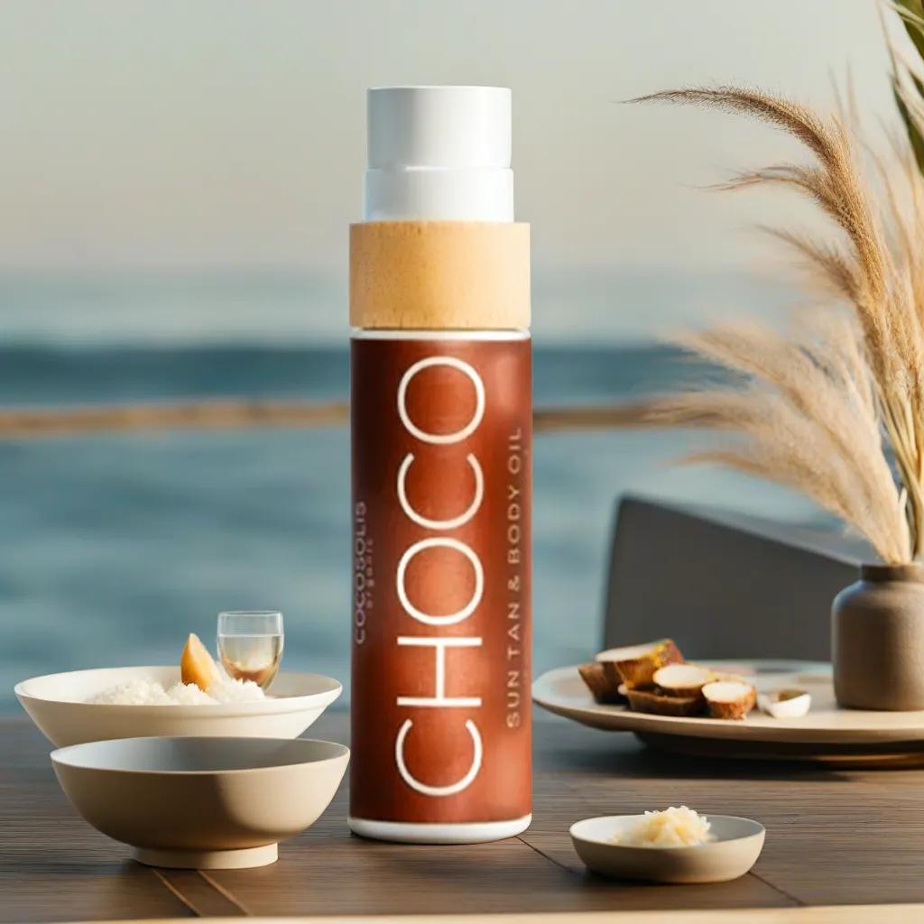Cocosolis Choco Sun Tan & Body Oil 110ml. Heerlijke zonne-olie.
